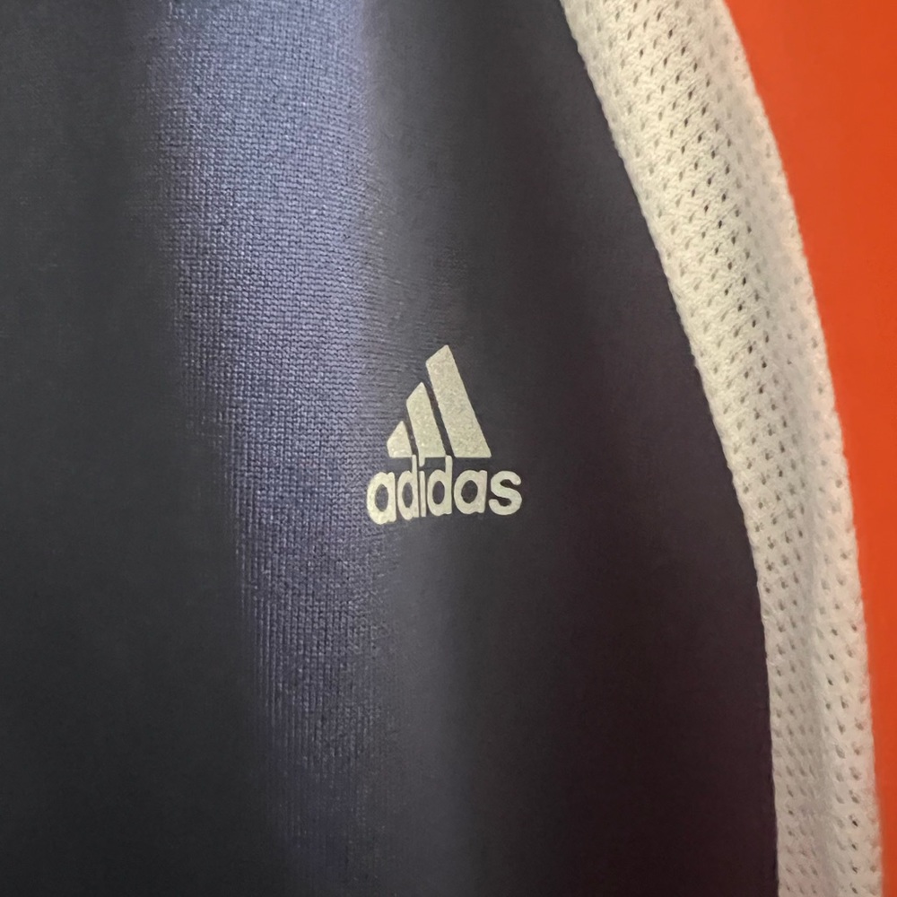 adidas Navy and Orange Men's Track Jacket - Picture 4 of 7
